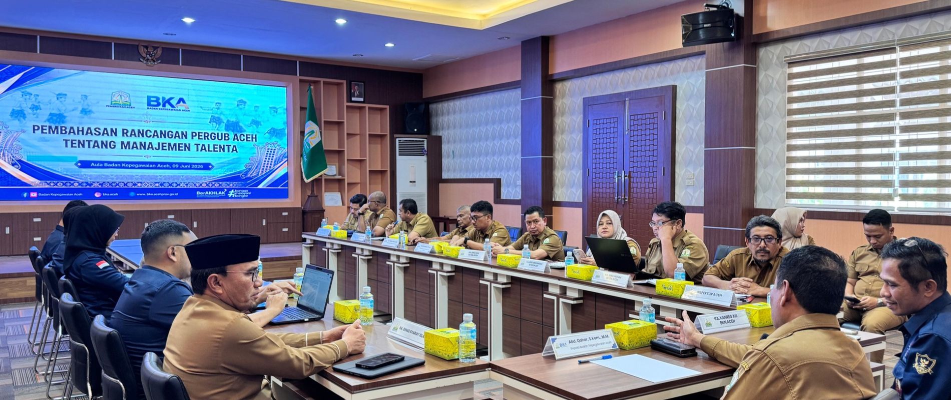 BKA Bahas Rancangan Pergub Aceh tentang Manajemen Talenta ASN Berbasis Kompetensi dan Keistimewaan Aceh