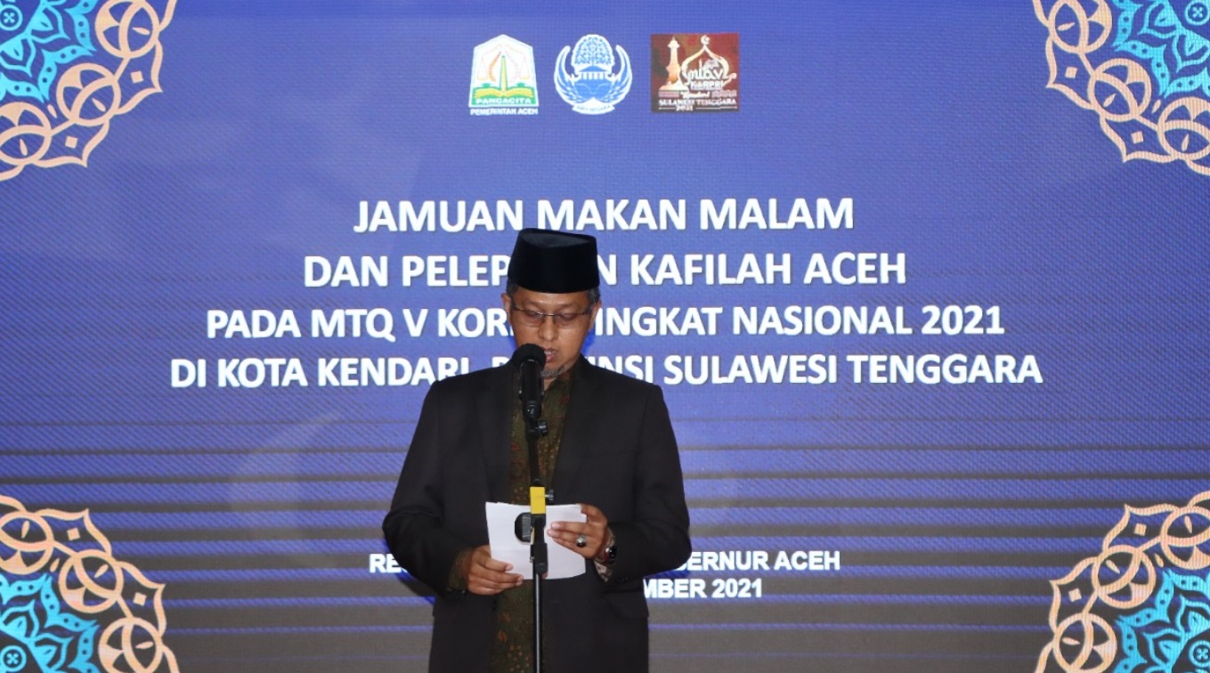 foto 01 - pelepasan kafilah MTQ KORPRI 2021
