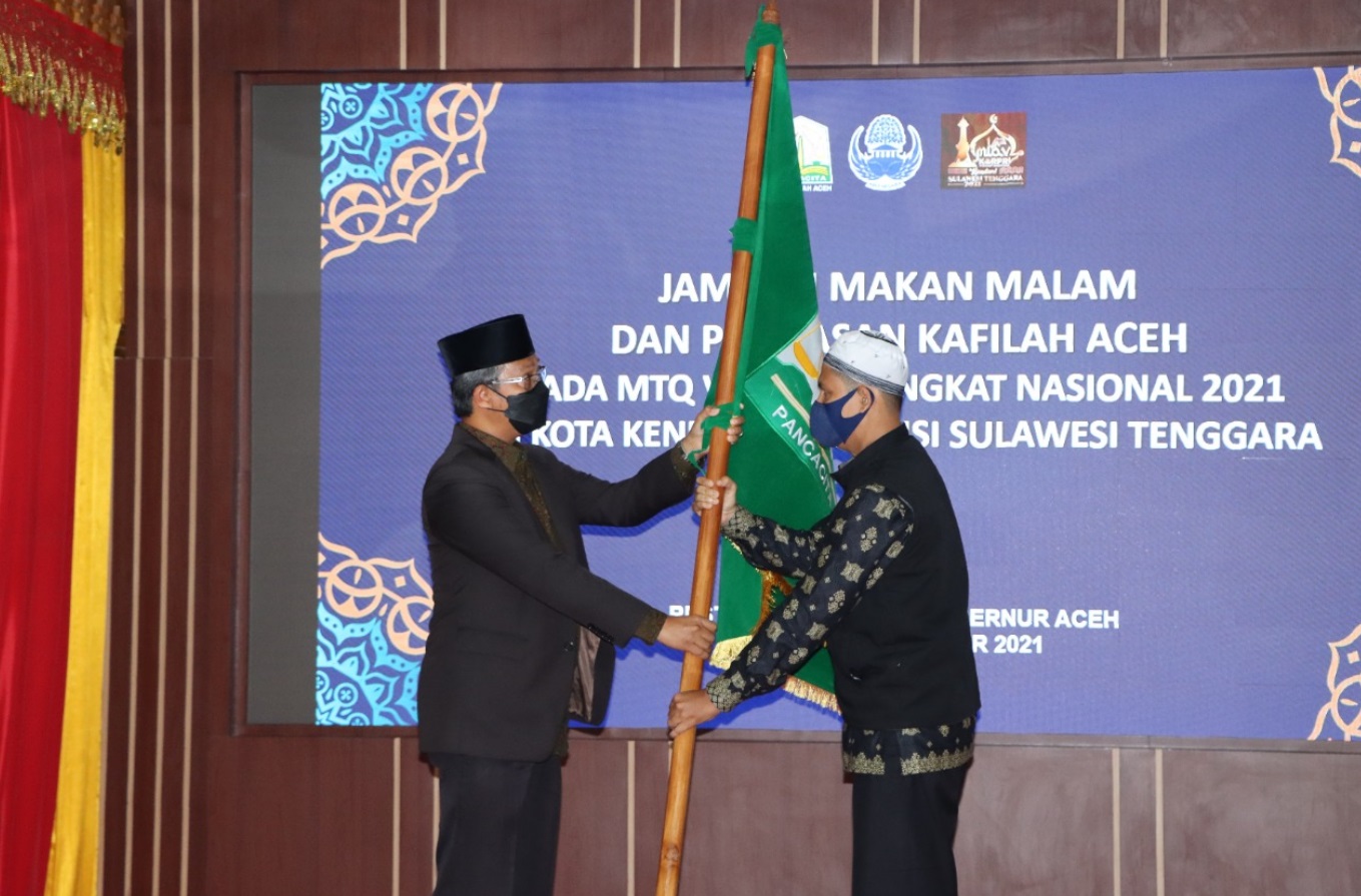 foto 02 - pelepasan kafilah MTQ KORPRI 2021