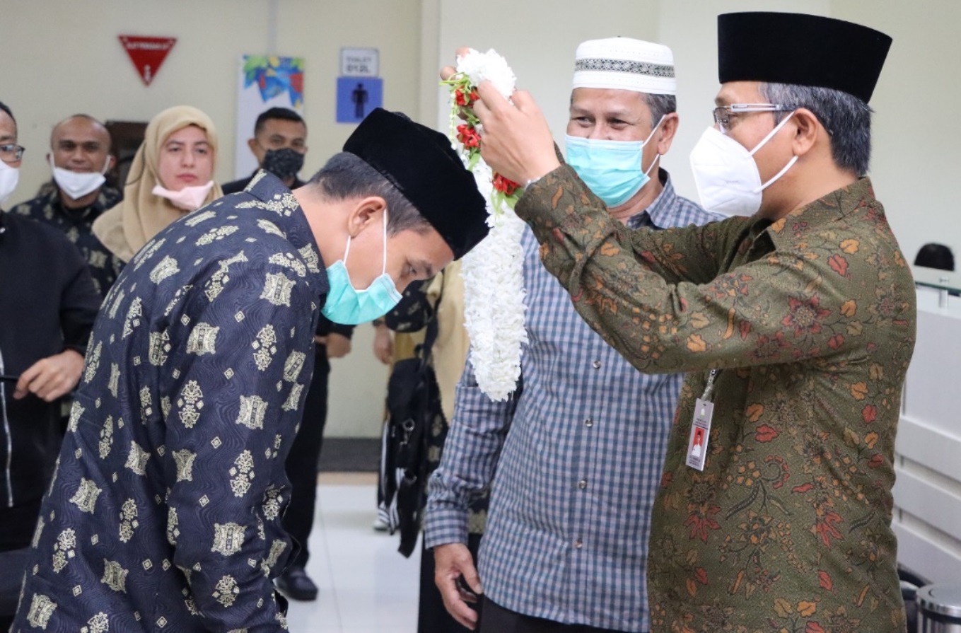 foto 02 - penyambutan kafilah MTQ KORPRI 2021