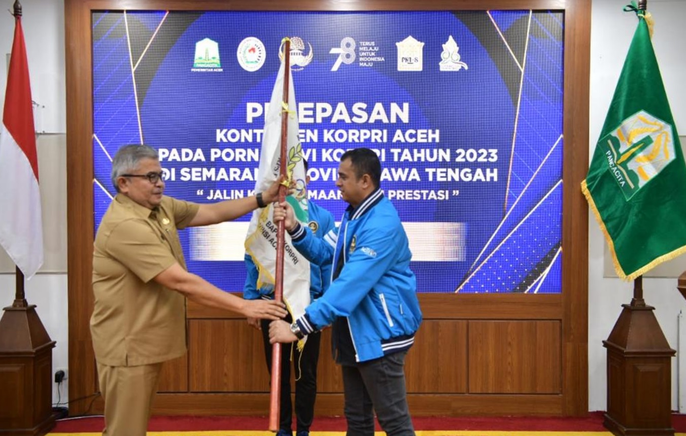 foto 03 - lepas kontingen ke PORNAS XVI KORPRI di Semarang 2023