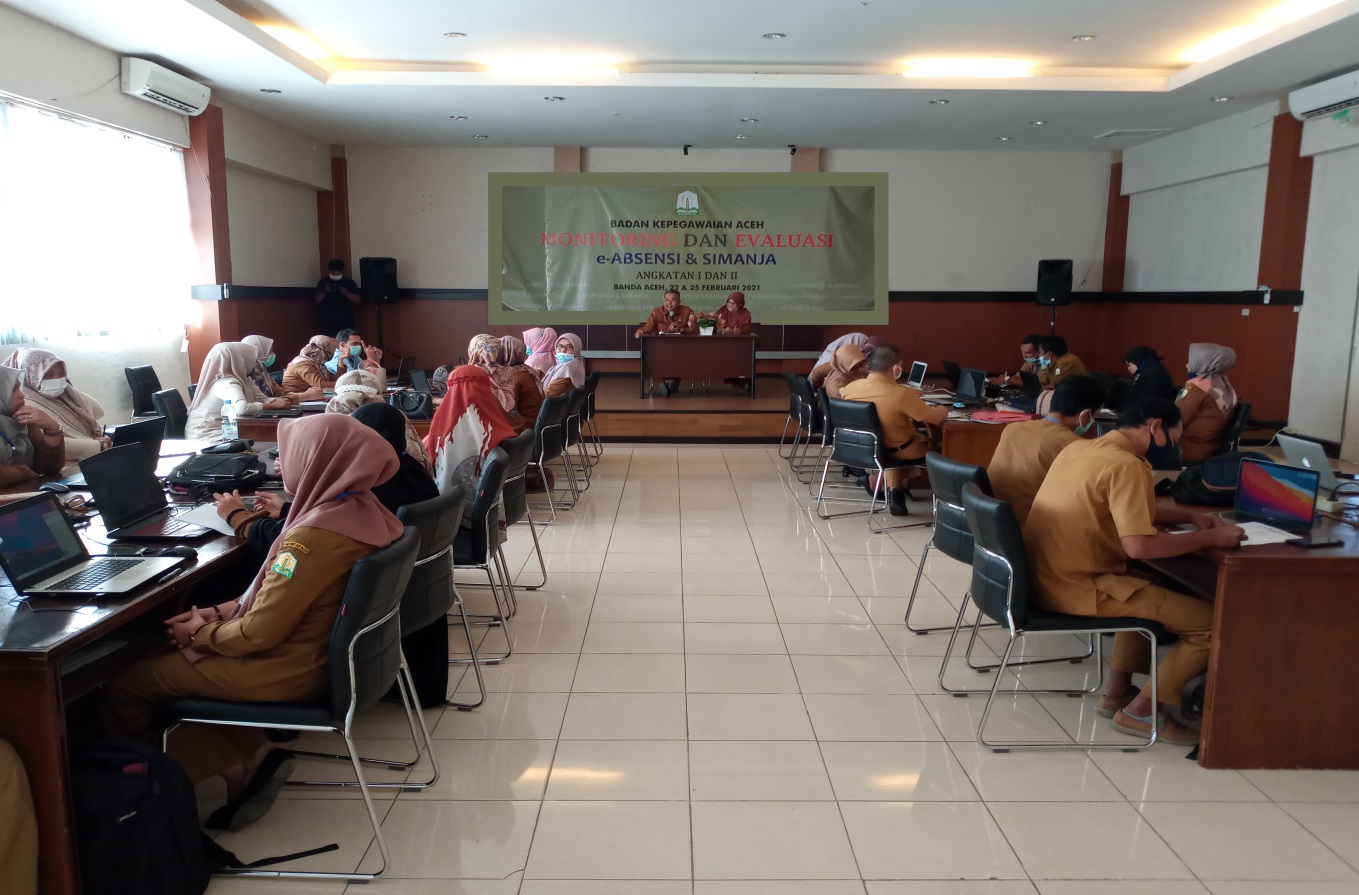 foto 1 - monev e-absensi dan simanja 2021